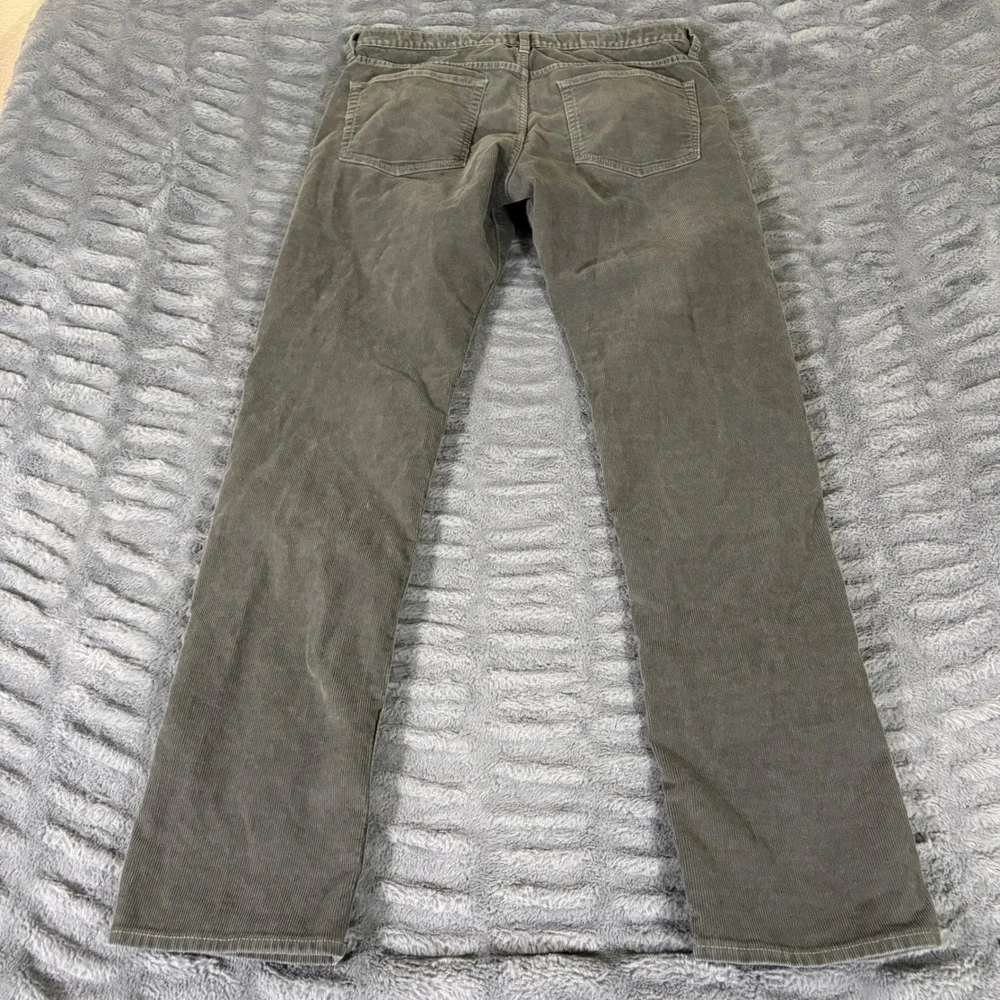 J.Crew 770 Straight Fit Corduroy Pants Mens 32x34 Charcoal Gray Cotton Stretch